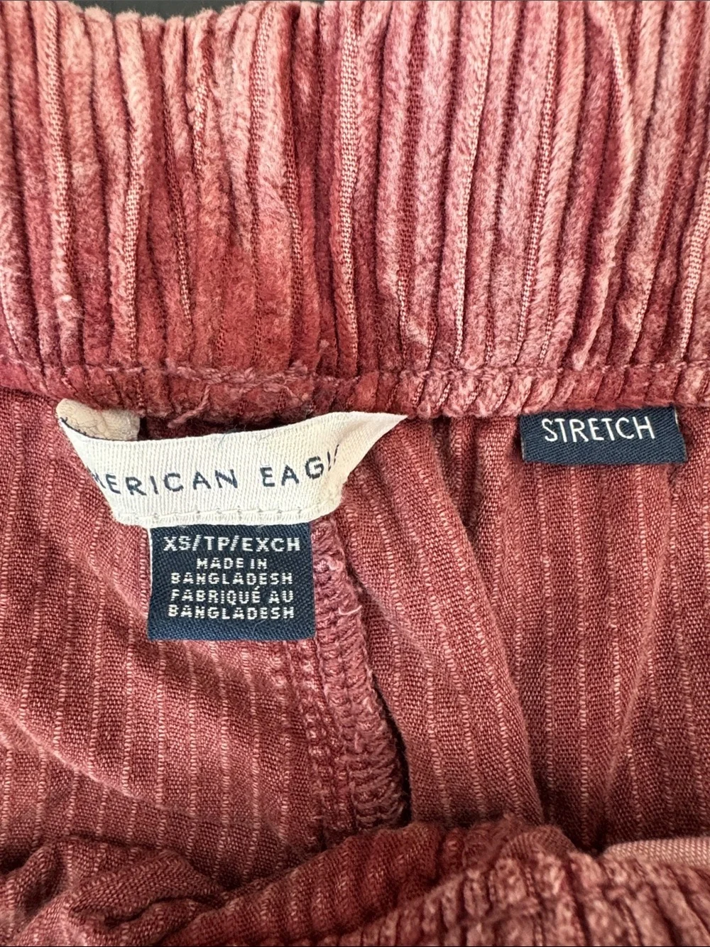 American Eagle Outfitters Wide-Leg Corduroy Pants in Dusty Rose - Picture 2 of 5